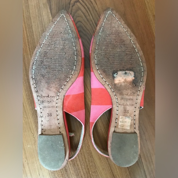 Boden Pink and Orange Flats - Picture 9 of 10
